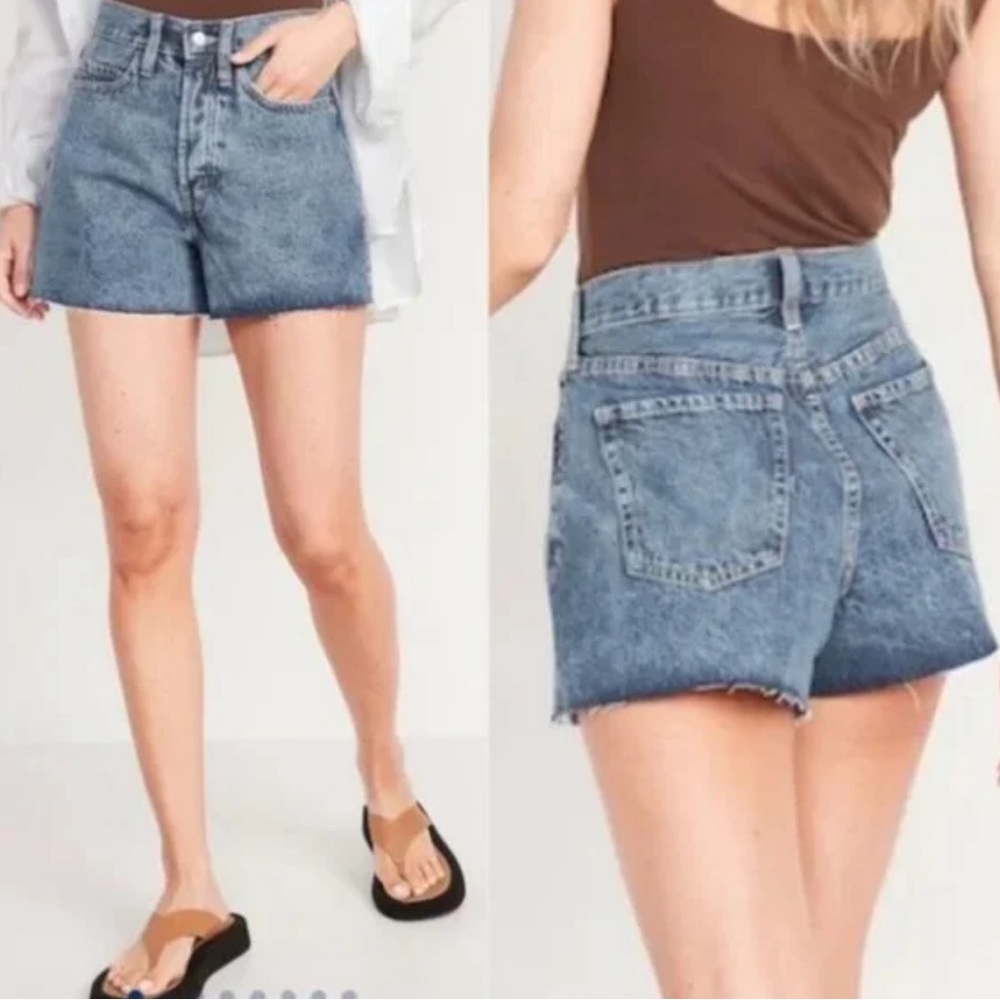Old Navy Sky-Hi A-Line Blue Jean Shorts for Women